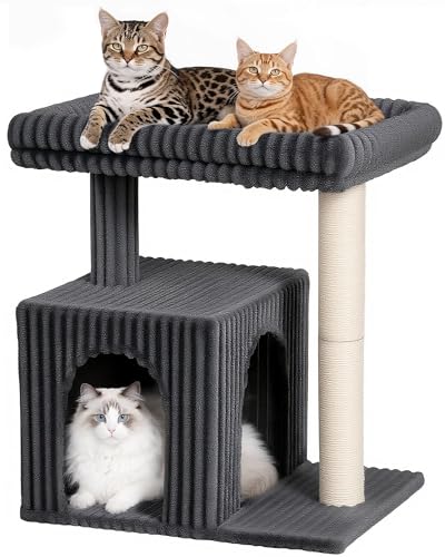 22.8" Cat Tree for Large Cat (Dark Gray)