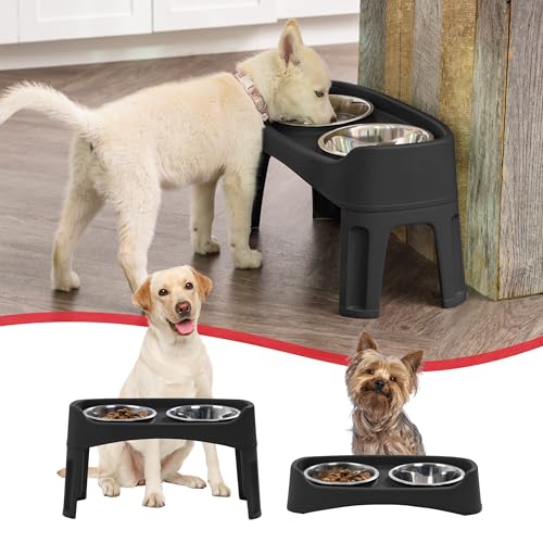 Elevated Dog Bowls (Black)