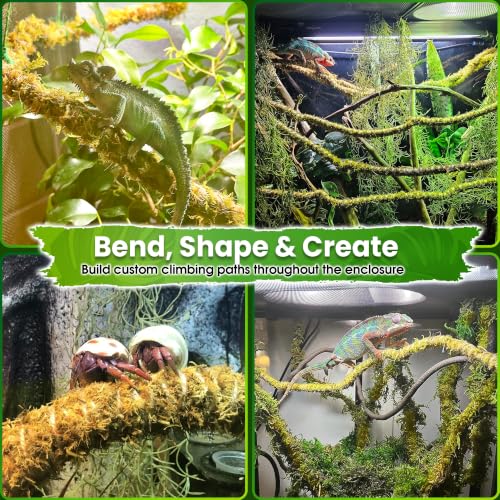 10FT Reptile Vines for Climbing (Green Reptile Vine - 10 Feet)