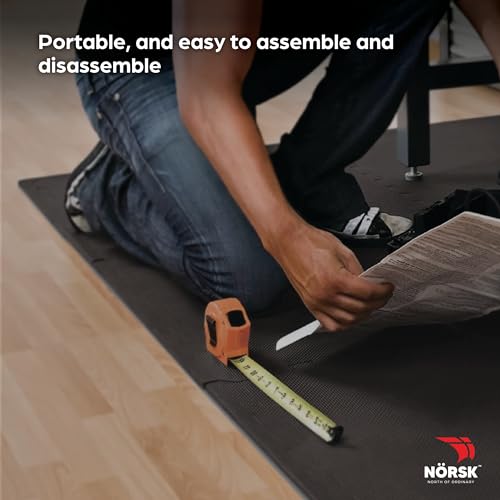 Reversible 1 2" EVA Foam Gym Floor Tiles (Gray/Black / 32 Tiles - 128 sq. Ft)