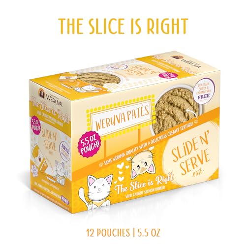 Wet Cat Food The Slice is Right with Wild Caught Salmon Pate (5.5 Ounce (Pack of 12))