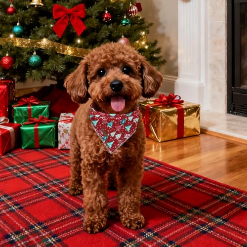 Christmas Dog Bandana (Xmas Tree / Large (Pack of 1))