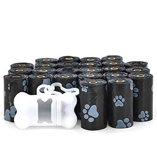 Dog Poop Bags for Waste Refuse Cleanup (Black 3 / 360 Bags)