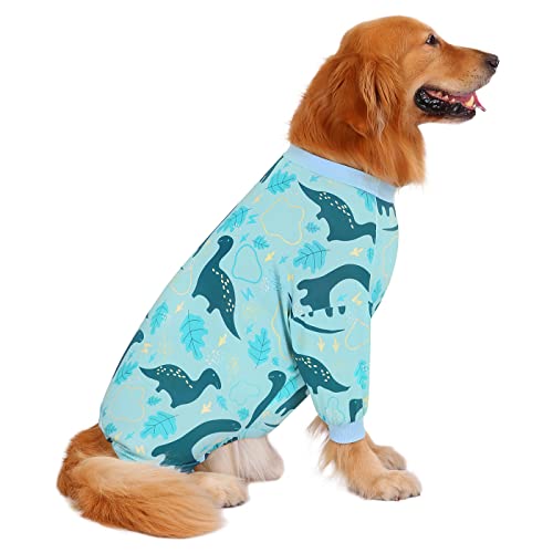 Dog Pajamas One Piece Light Comfy Pjs Pet Costume M (XX-Large / Dinosaurs)