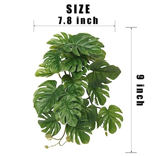Reptile Terrarium Plants (Fake Monstera)