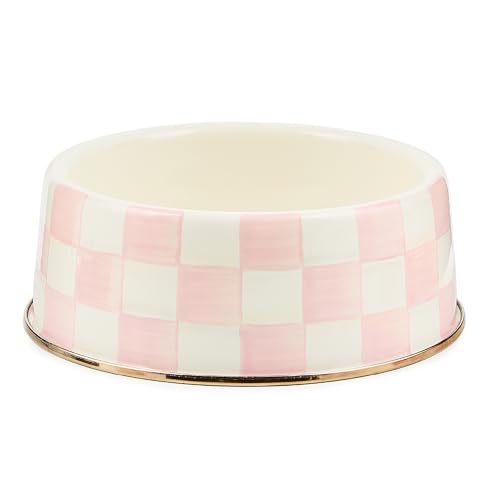Enamel Pet Dish (Rosy Check / Large)