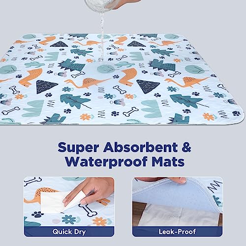 Washable Pee Pads for Dogs (Dark Blue / 36X41 (2 Packs))