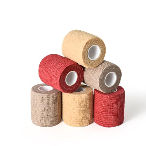 Pet Wrap Self (2 Inch (Pack of 6) / Solid Color A, 2 of Each Color)