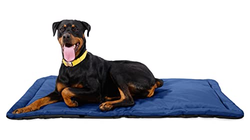 Tough Ripstop Dog Crate Pad (X-Large (47" L x 29" W) / Blue Quartz)