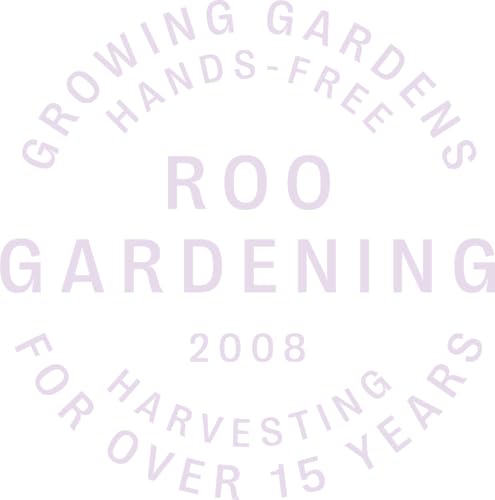 Roo Gardening Apron with Pockets for Women & Men (Roo-full Size / Purple Orchid)