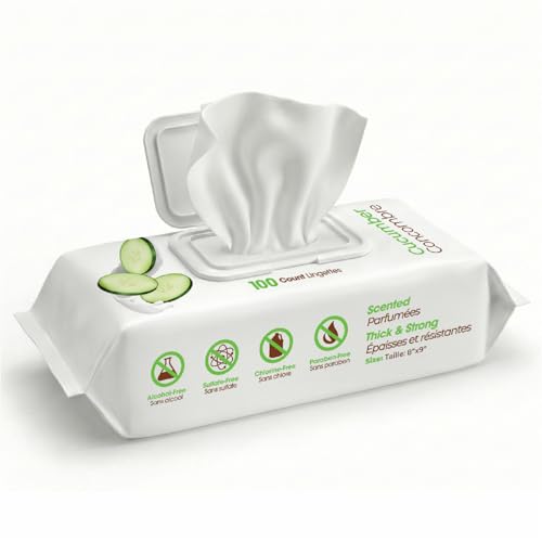 Cleaning Dog Wipes (Refreshing Cucumber / 100 Count)