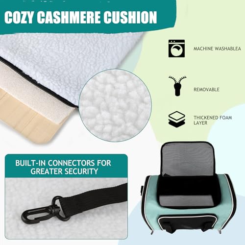 Dog Cat Carrier Pet Carriers for Small Medium Large Cats Dogs Carrier Soft Sided Small Puppy Dog Carrier Portable Foldable Airline Approved Dog Cat Travel Carrier Green Large (20.0"L x 13.0"W x 13.0"H / Green)