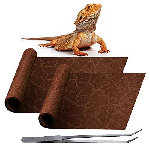2 Pack Reptile Carpet Desert Reptile Mat & Reversible Substrate (40 Gallon)