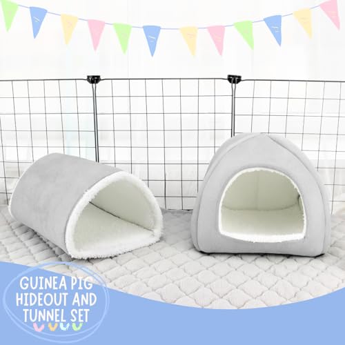 Guinea Pig Hideout & Tunnel Set (Grey)