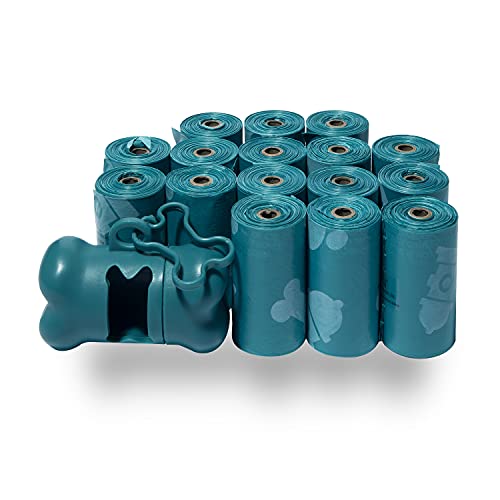 Poop Bags for Dogs (Turquoise / 240 Bags)