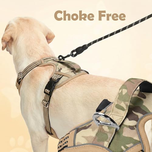 Dog Harness No Pull (Camo Brown / Small)