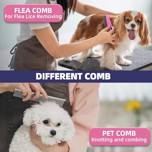 Dog Brush for Shedding (9-Pink)