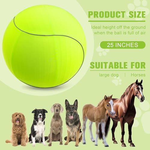 25" Herding Ball for Dogs & Horses with Green Nylon Cover (25 inches)