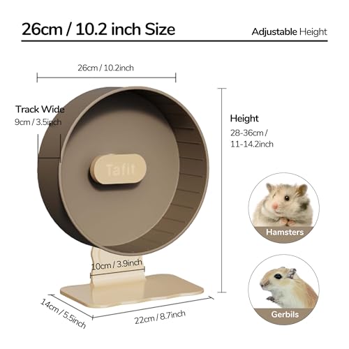Super‑Silent Hamster Exercise Wheel (10.2inch / Avocado Green)