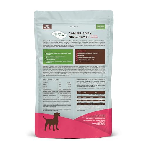 Dry Dog Food Pork Meal Feast Dry Kibble (4.4 Pound (Pack of 1))