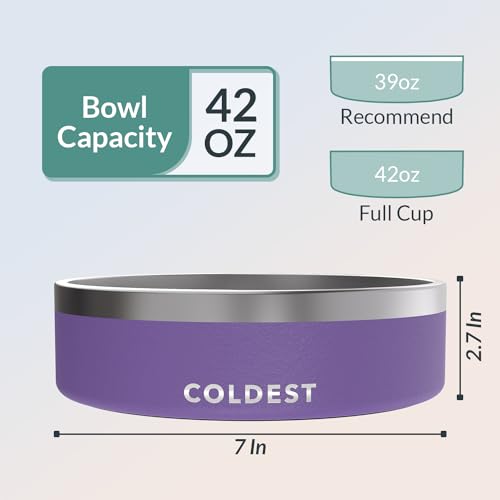 Coldest Dog Bowl (42 oz / Galaxy Purple)