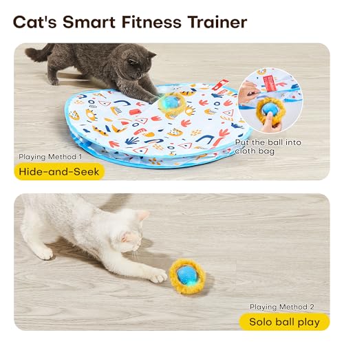 Interactive Cat Toys (28 Inch Play Mat)
