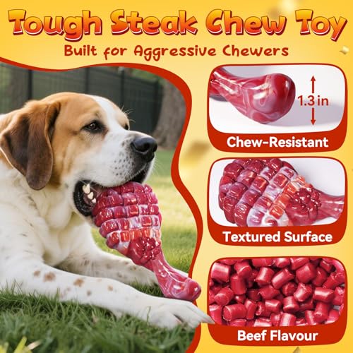 12 Pack Large Dog Chew Toys for Aggressive Chewers