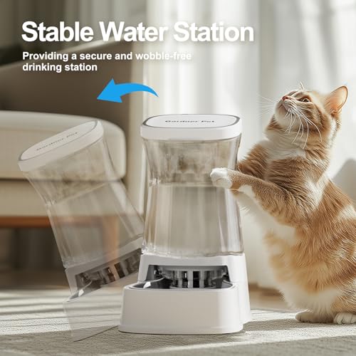 Automatic Dog Water Dispenser (Pearl White / 1 Gallon)
