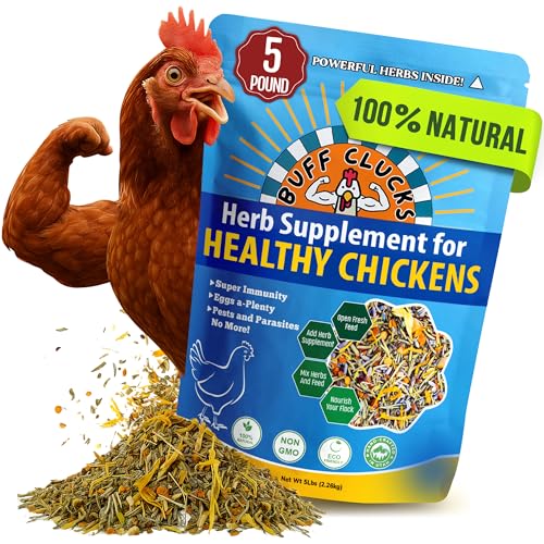 Herbs Supplement for Chicken Food Natural Poultry Feed (5 Pound (Pack of 1))