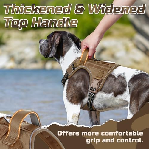 Tactical Dog Harness for Medium (Brown / Medium)