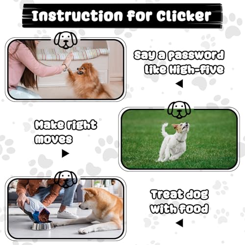 18 Pcs Dog Training Clicker with Wrist Strap for Pets (White)