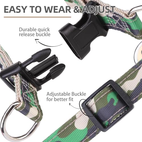 No Pull Dog Harness Small Sized Step (Camouflage Green / Small)