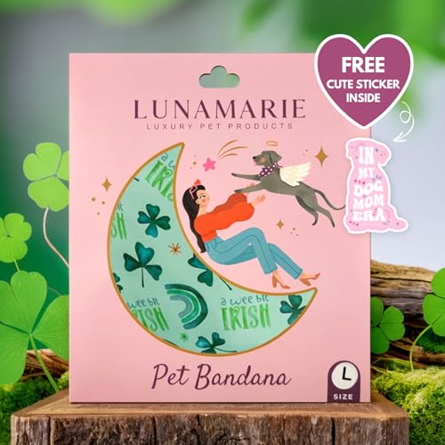 Luxury Pet Birthday Bandanas (A Wee Bit Irish / Medium)