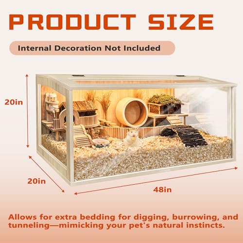 Hamster Cage Chewproof (48"L x 20"W x 20"H)