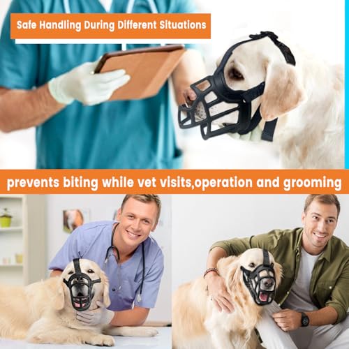 Dog Muzzle Basket Muzzle Anti Biting Chewing (Size 6)