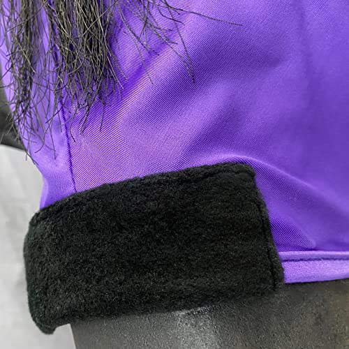 Stretchy Horse Fly Mask with Ears (Violet / Pony)
