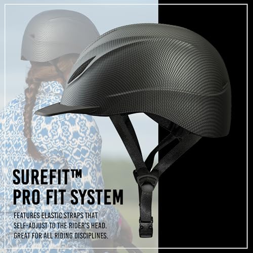 Intrepid Saddle Horse Riding Helmet (Large / Carbon)