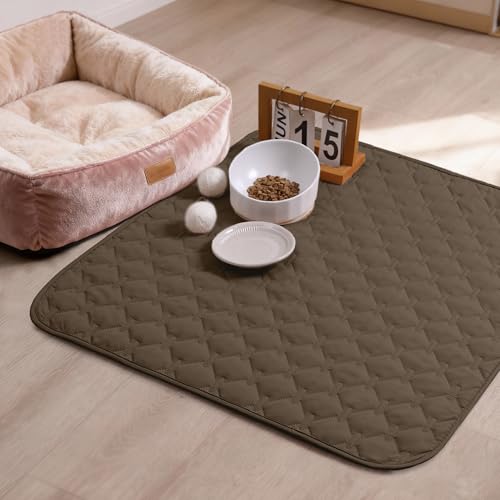 100% Double Sided Waterproof Dog Blanket Soft Pet Bed Cover Reversible Protect Furniture Couch Sofa Car for Puppy Cat Kids (30x30 Inch (Pack of 1) / Dark Walnut/Light Walnut)