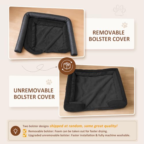Waterproof Orthopedic Dog Bed for Medium Size Dog (30.0"L x 20.0"W x 7.0"Th / Black)