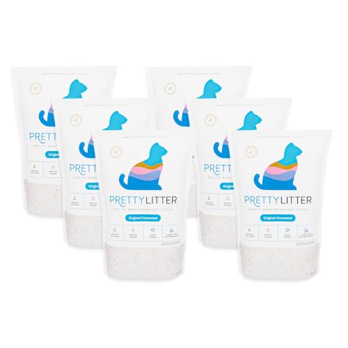 PrettyLitter Health Monitoring Cat Litter (6 LB (Pack of 6))