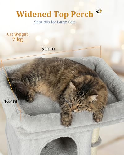 Cat Tree for Large Cat (24''Light Grey)