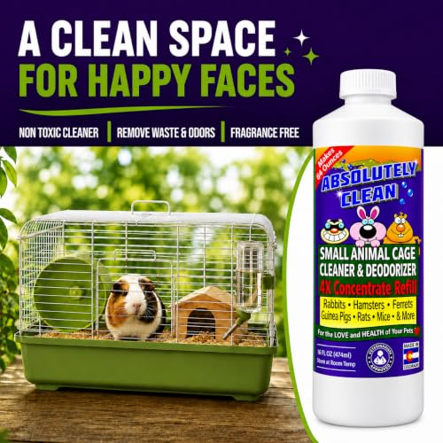 Amazing Small Animal Cage Cleaner (16 Fl Oz Concentrate (Makes 64oz))