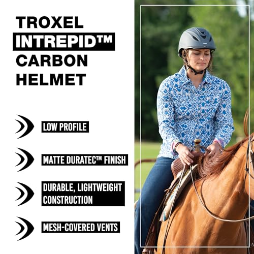 Intrepid Saddle Horse Riding Helmet (Large / Carbon)