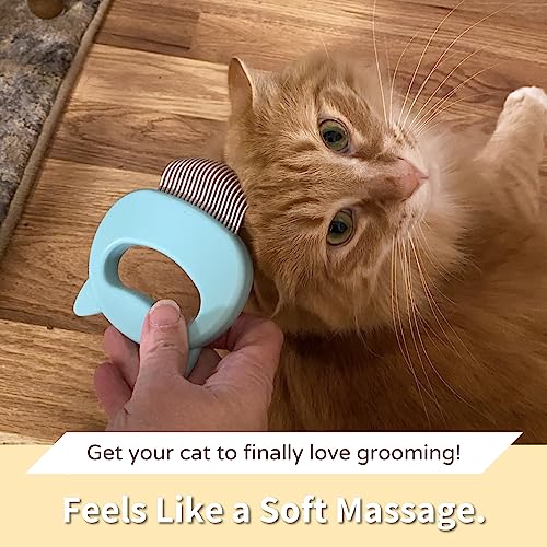 The Original Pet Hair Removal Massaging Shell Comb (Mint)