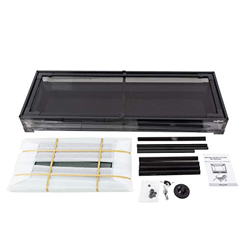 67Gallon Reptile Large Terrarium Upgrade Glass Front Opening Tank Sliding Door with Screen Ventilation Reptile Terrarium About 48" x 18" x 18" (Reptile Terrarium - Sliding Door)