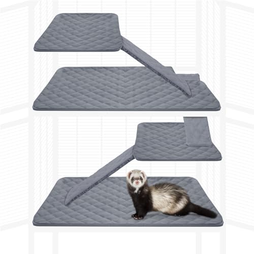 Fitted Fleece Liner Set for Critter Nation 2 (Gray / Double Unit Combo)