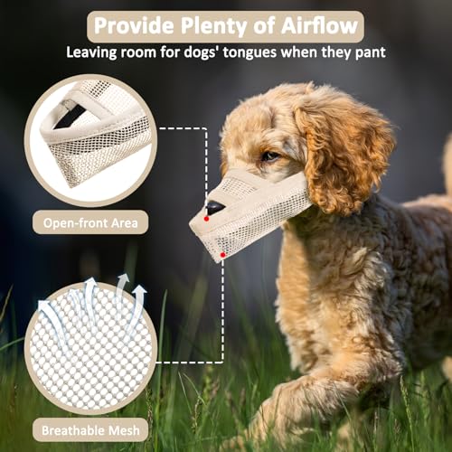 Dog Muzzle Anti Eating for Small Medium Large Dogs (S)