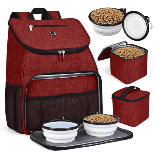 Dog Travel Bag (Red-A)