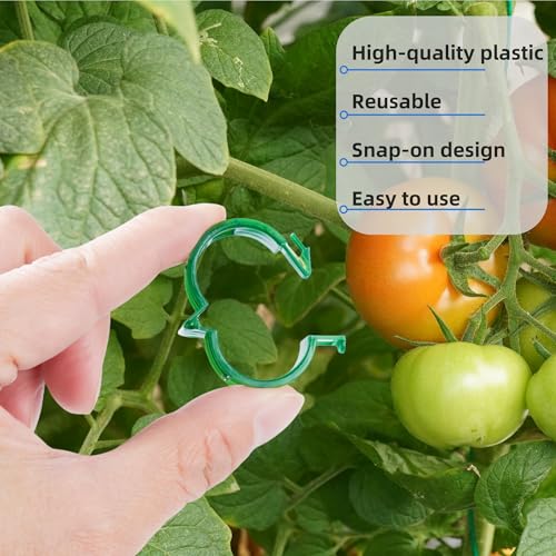 200 Pcs Plant Support Clips (White)