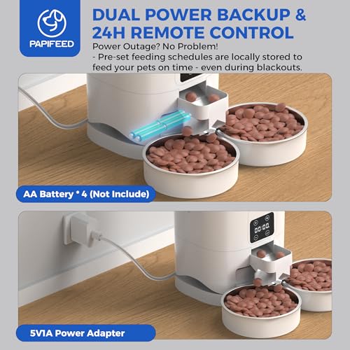 Automatic Cat Feeder 2 Cats (White)
